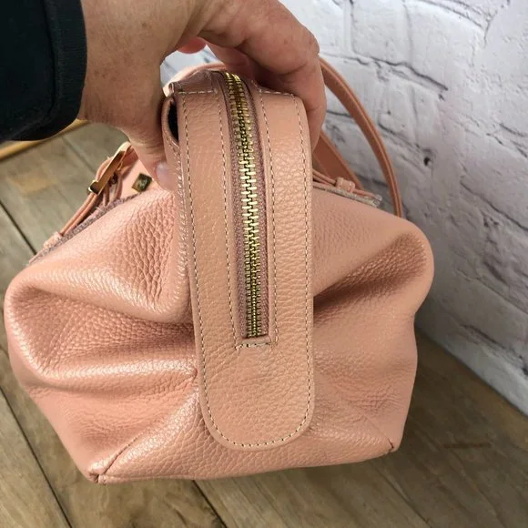 Onna Erlich convertible pink pebbled leather bag - Picture 11 of 16